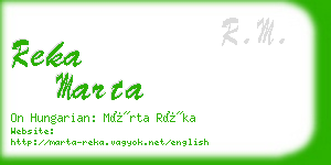 reka marta business card